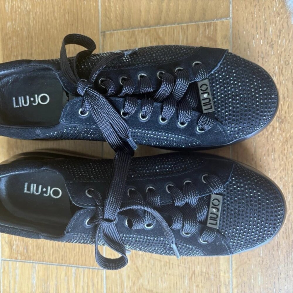 Liu Jo Black Studded Sneakers
